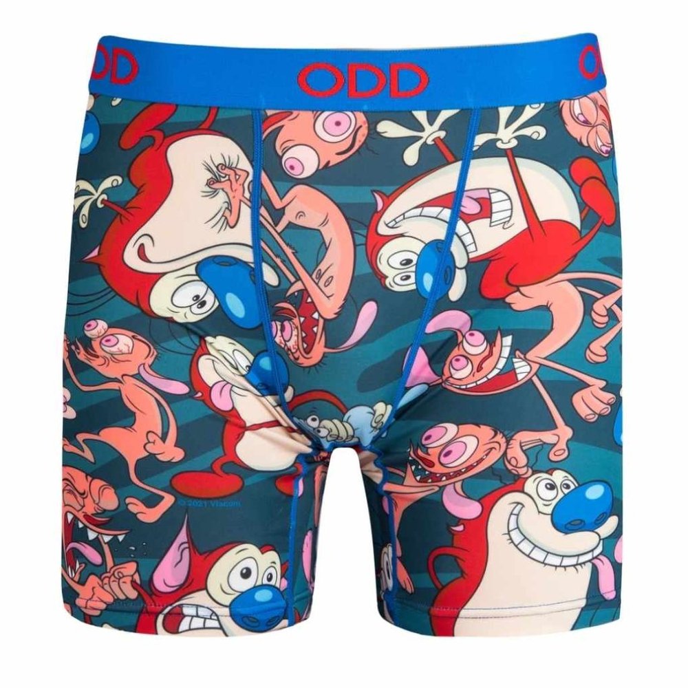 Ren and Stimpy Odd Sox Boxer Briefs, Size L, New, Large, Nickelodeon Classic